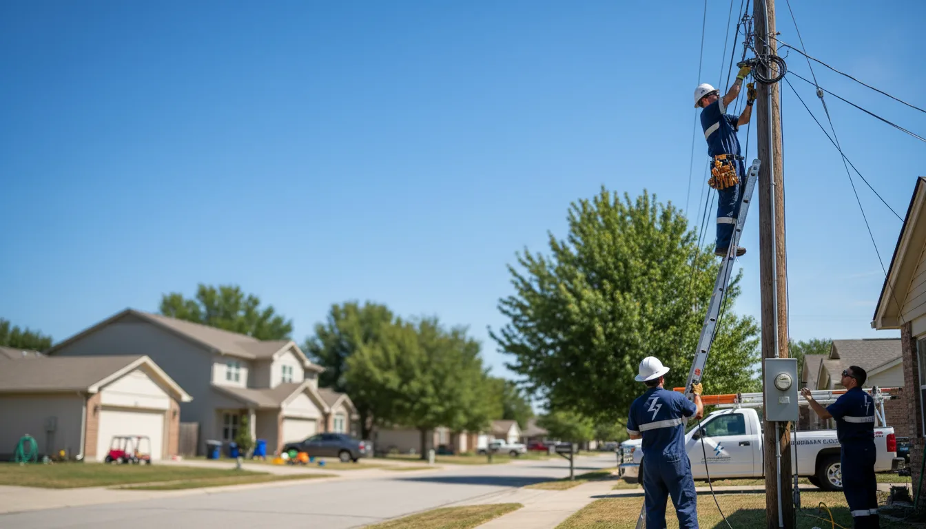 Residential electrician providing installation services in Osnabrock, ND